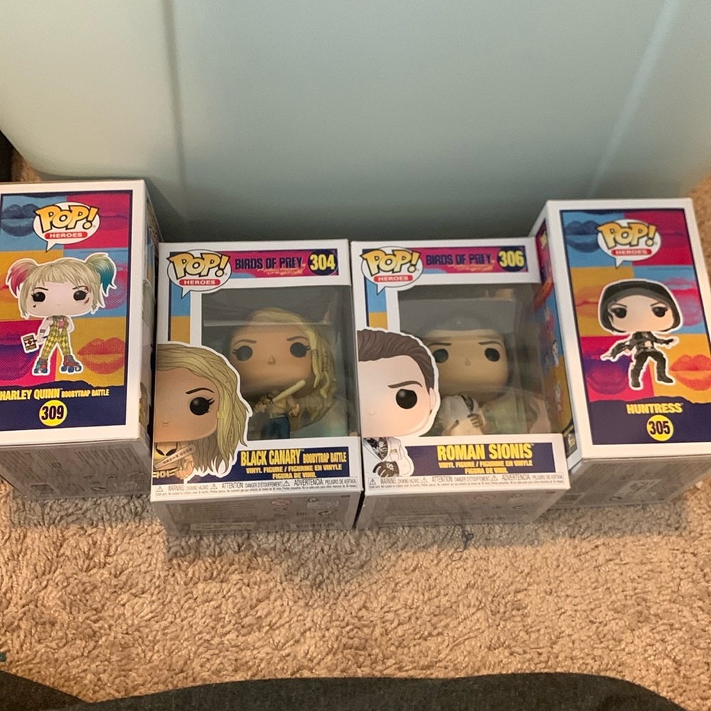 BOP Harley Quinn Funk-Pops Lot of 4